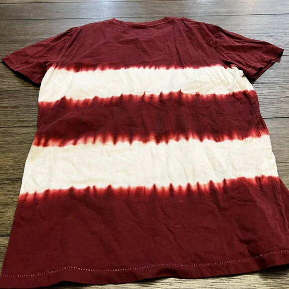 Abercrombie & Fitch Men's Crewneck Maroon Tie Dye T-shirt, Size S - Picture 3 of 3